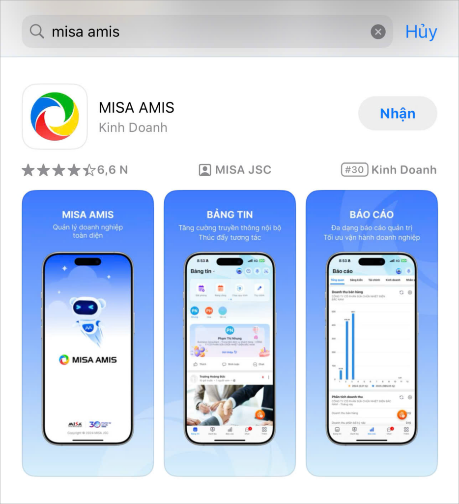Cài đặt ứng dụng AMIS OneAI mobile – AMIS OneAI